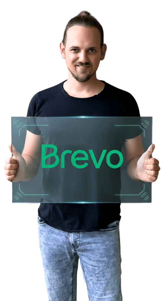E-Mail-Marketing Freelancer Max Fischer mit Brevo-Logo